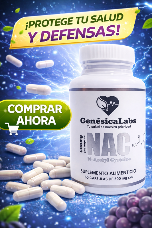 NAC Premium- Apoyo celular y antioxidante 100% Efectivo