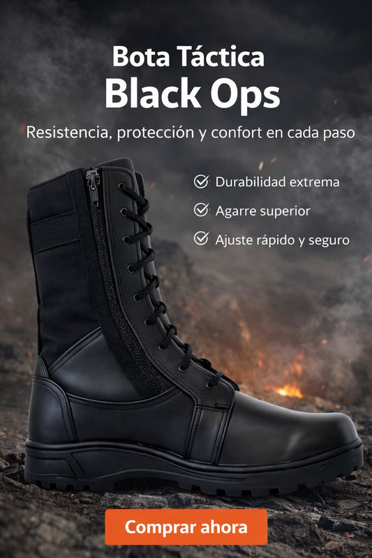 Bota Táctica Black Ops- Firmeza que se siente